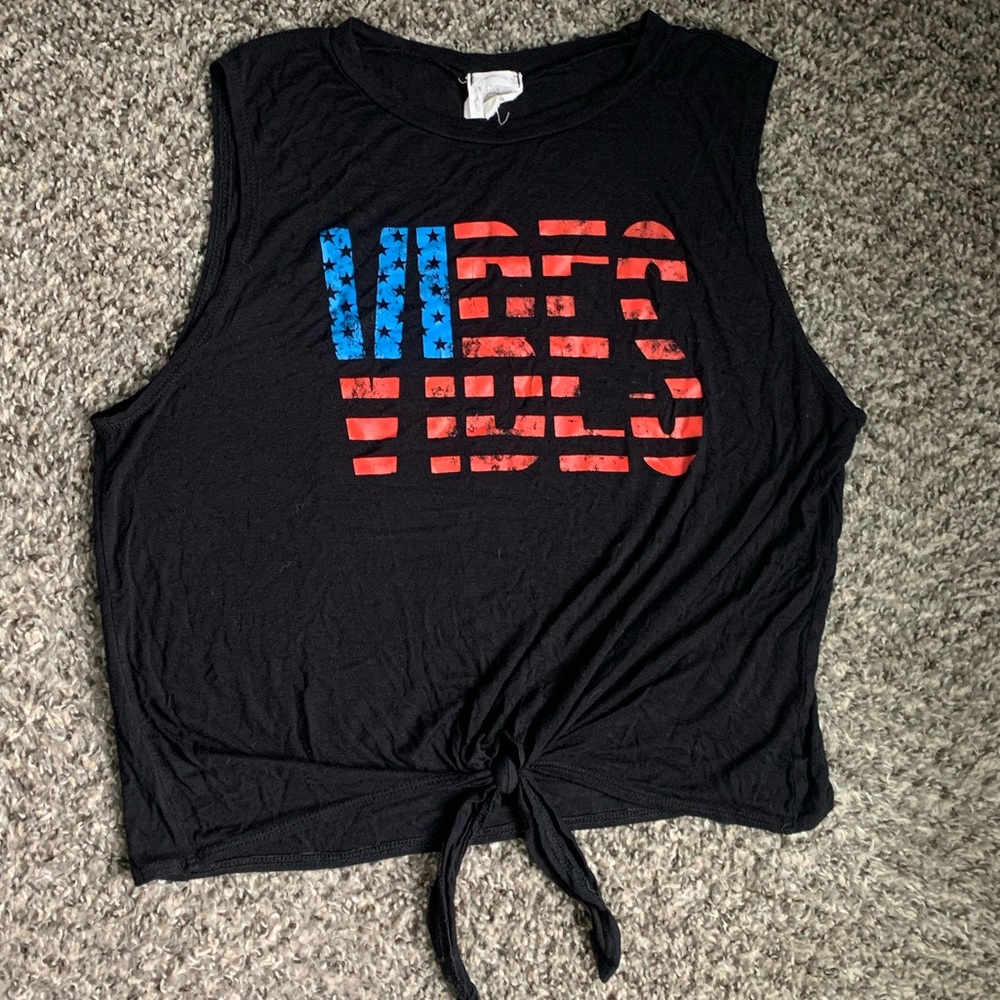 American flag vibes tank top